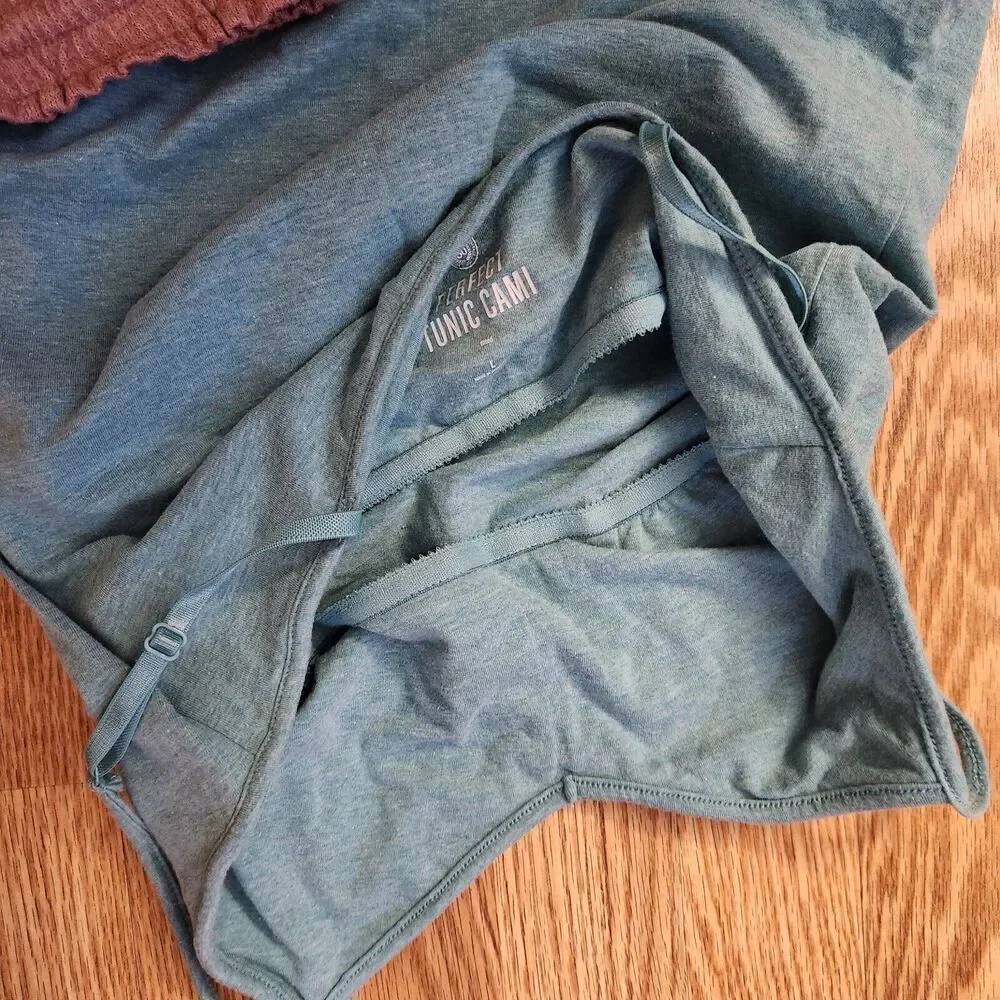 Perfect Tunic Cami, Lounge Shorts Women's Size Large Camisole Spaghetti Straps